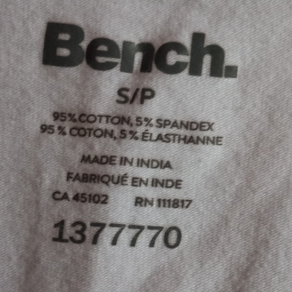 Bench white v-neck t-shirt - Picture 2 of 2